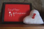 embroidered scatter kindness wall hanging
